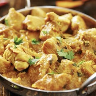 Poulet coco basilic thaï et riz vapeur